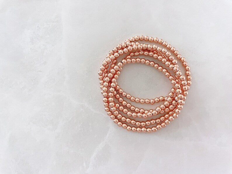 Rose Gold Stacking Bracelets