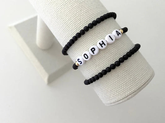 The Name Bracelet | Black Matte