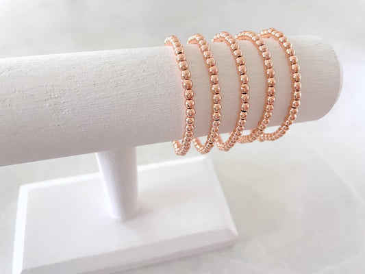 Rose Gold Stacking Bracelets