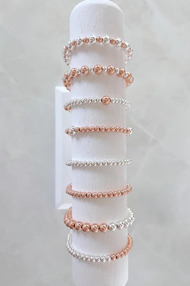 The Rose Gold Mixed Metal Bracelet