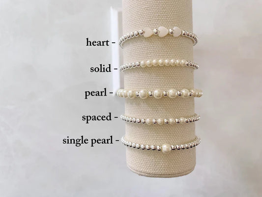 The Silver Pearl Stacking Collection
