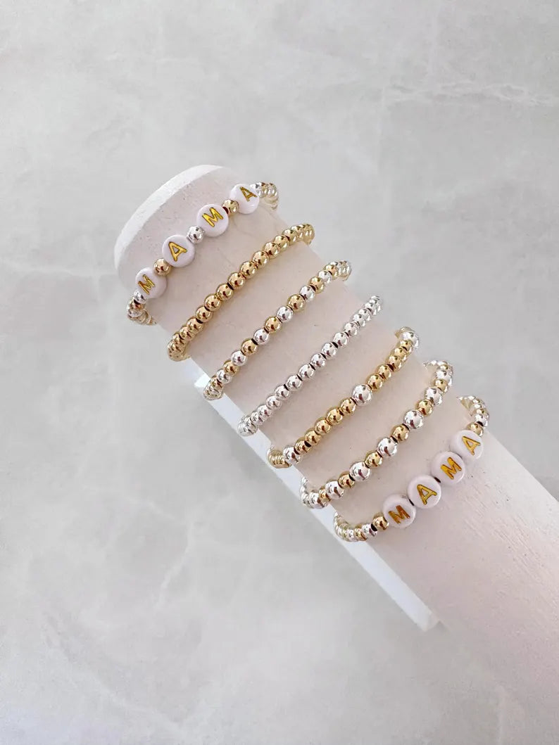 The Mixed Metal Name Bracelet