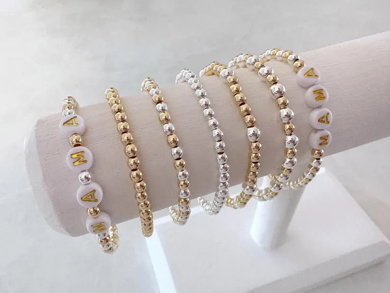 The Mixed Metal Name Bracelet