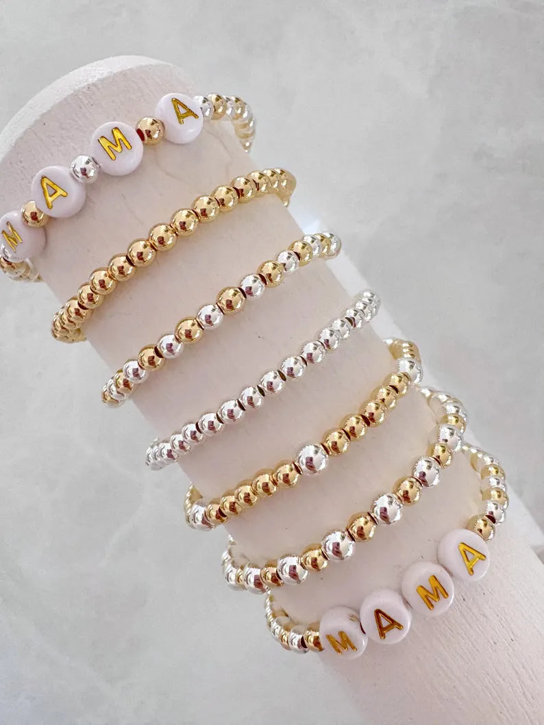 The Mixed Metal Name Bracelet