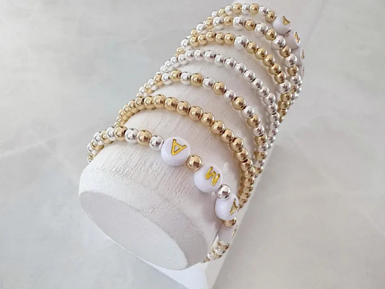 The Mixed Metal Name Bracelet