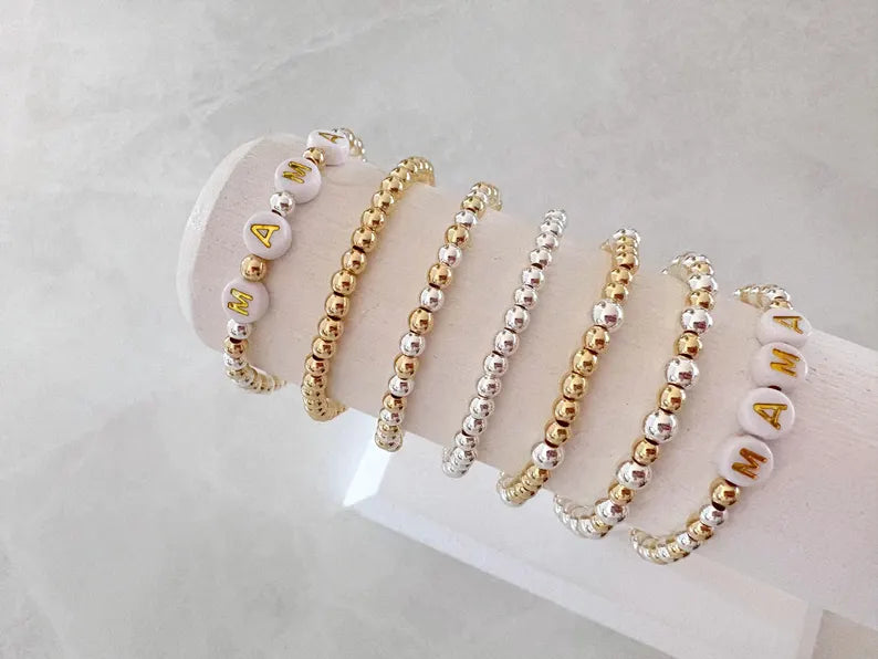 The Mixed Metal Name Bracelet