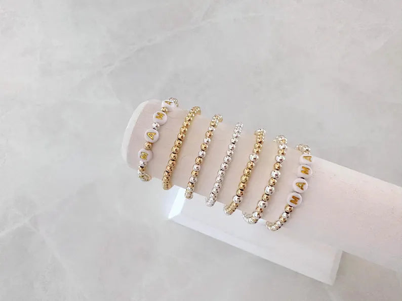 The Mixed Metal Name Bracelet