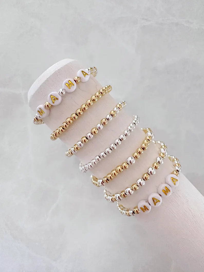 The Mixed Metal Name Bracelet