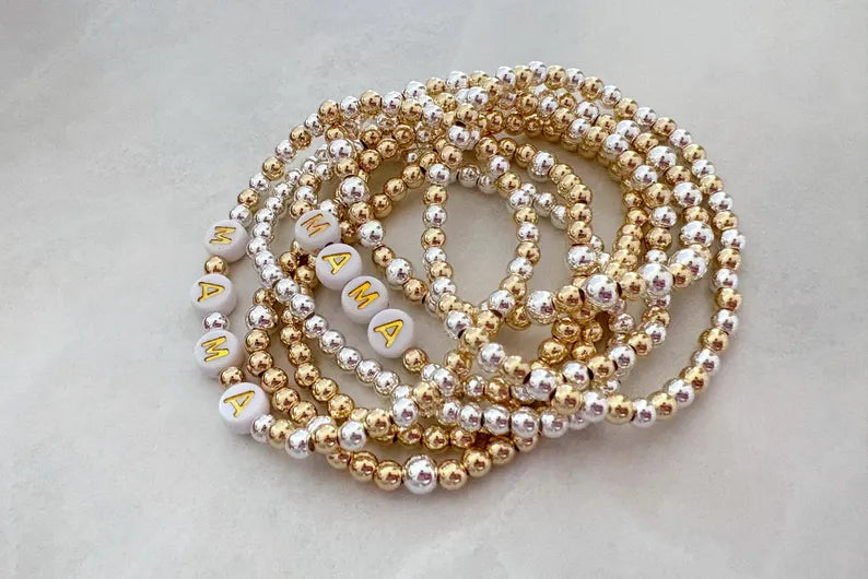The Mixed Metal Name Bracelet