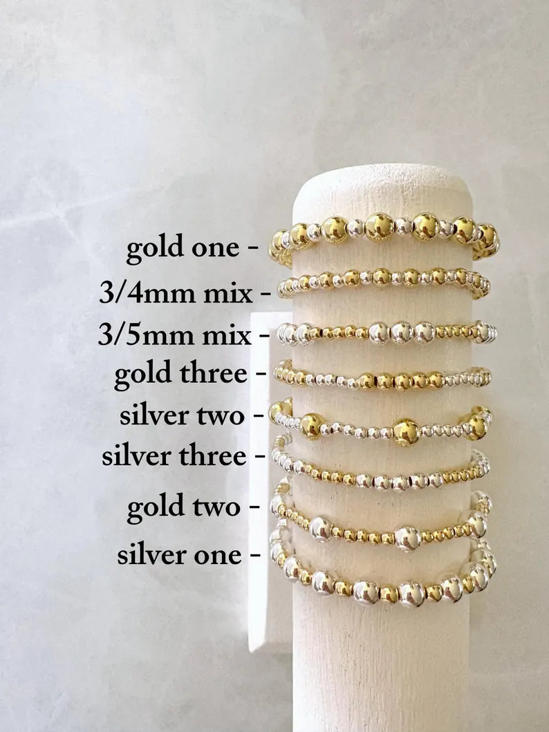 Gold and Silver Mixed Metal Bracelet