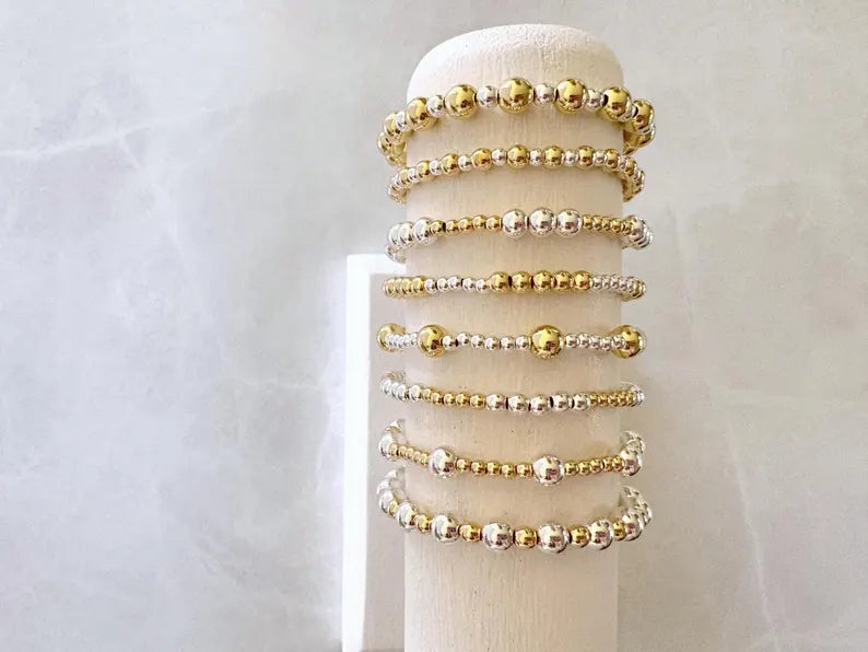 Gold and Silver Mixed Metal Bracelet