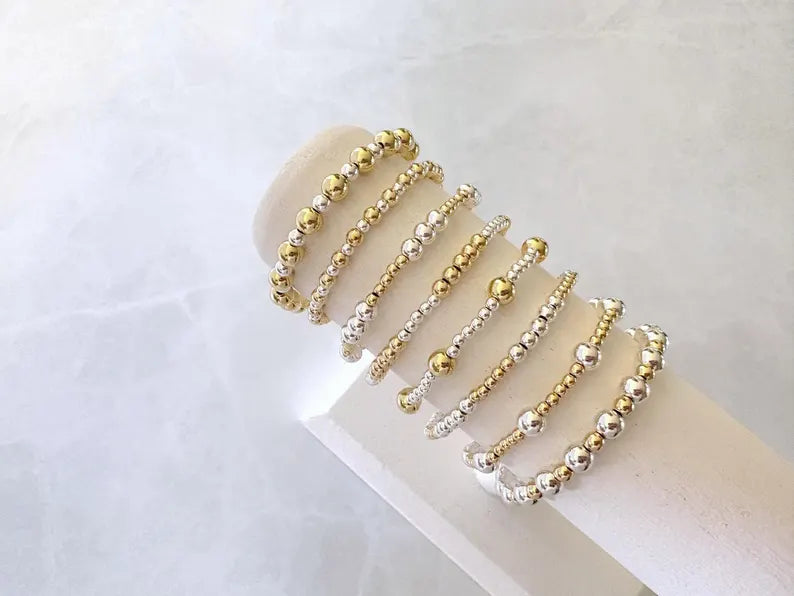Gold and Silver Mixed Metal Bracelet